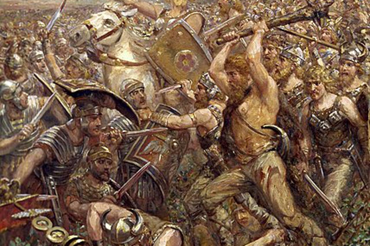Germani su iz zasjede iznenadili rimske legije pod vodstvom Augustova namjesnika Vara te pobili oko petnaest tisuća okupatorskih vojnika