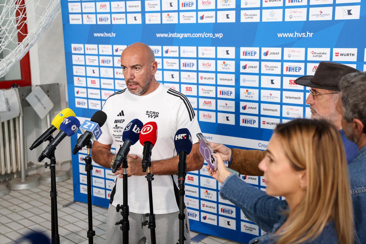 Zagreb: Trening hrvatske vaterpolo reprezentacije