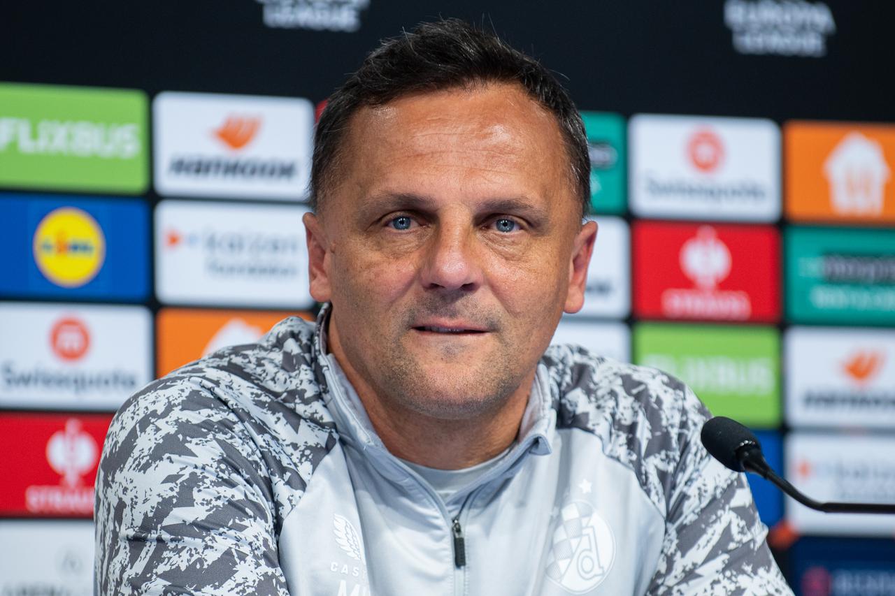 Zagreb: Konferencija za medije GNK Dinamo uoči treće utakmice UEFA Europa lige GNK Dinamo - N.E.C.