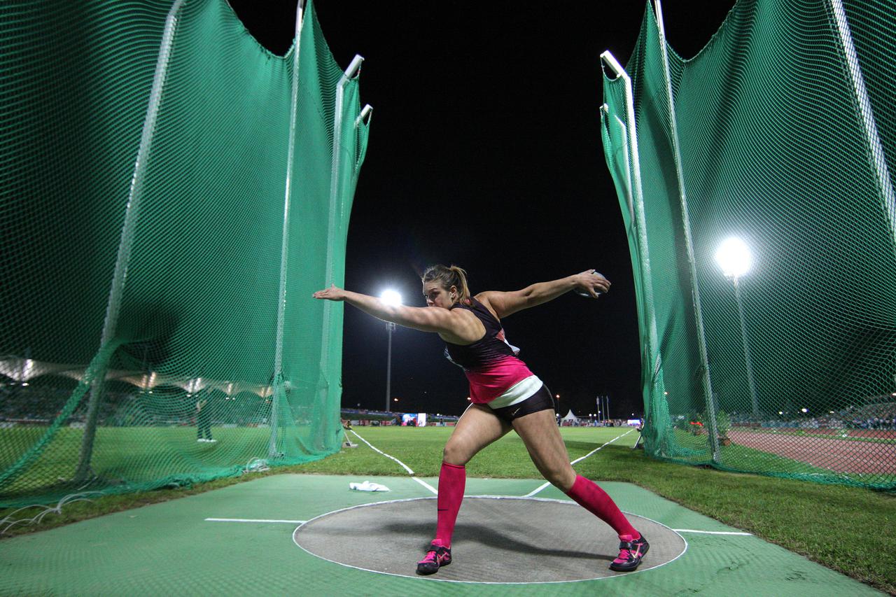 03.09.2013., Zagreb - IAAF world challenge Zagreb 2013. 63. Memorijal Borisa Hanzekovica na atletskom stadionu Mladost. Sandra Perkovic. Photo: Sanjin Strukic/PIXSELL