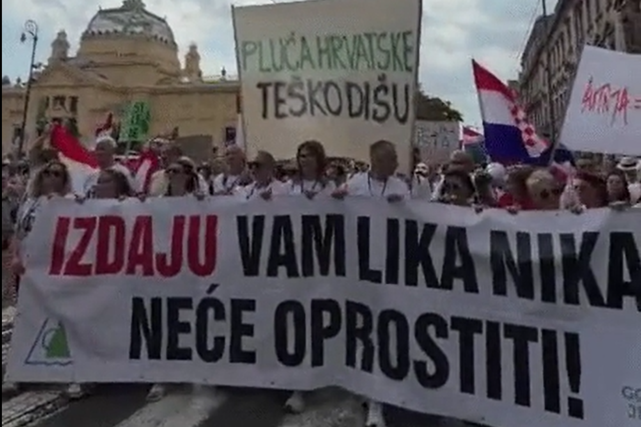 Prosvjed u Zagrebu