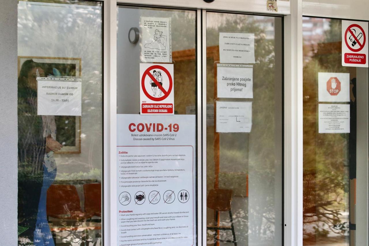 Split: Prošireni dio zaraznog odjela, hitni prijem i natpisi na ulazu u HZZO