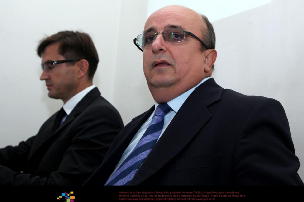 \'05.10.2011., Zagreb - Na konferenciji za novinare Quaestus fonda govorili su Borislav Skegro i Tomislav Matic.  Photo: Patrik Macek/PIXSELL\'