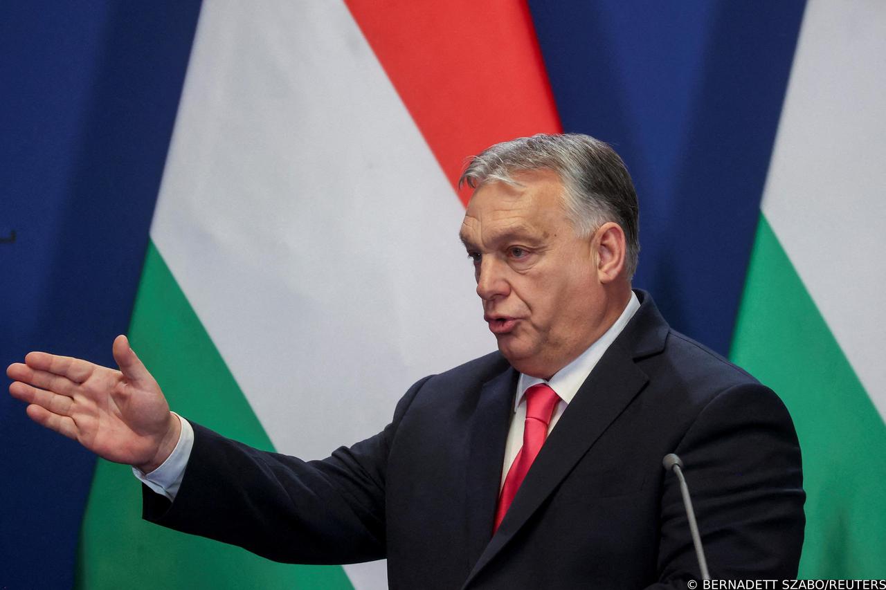 FILE PHOTO: Slovak PM Fico and Hungarian PM Orban hold a joint press conference in Budapest