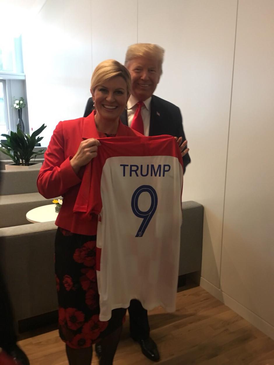 Kolinda Grabar Kitarović i Donald Trump