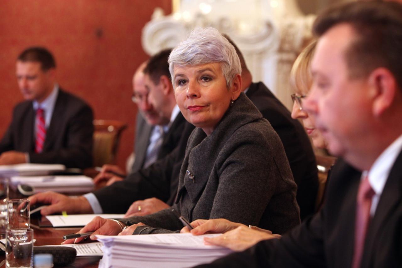 \'11.11.2010., Zagreb -   Vlada RH ,redovna sjednica Vlade RH pod prdsjedanjem premijerke Jadranke Kosor. Photo: Robert Anic/PIXSELL\'