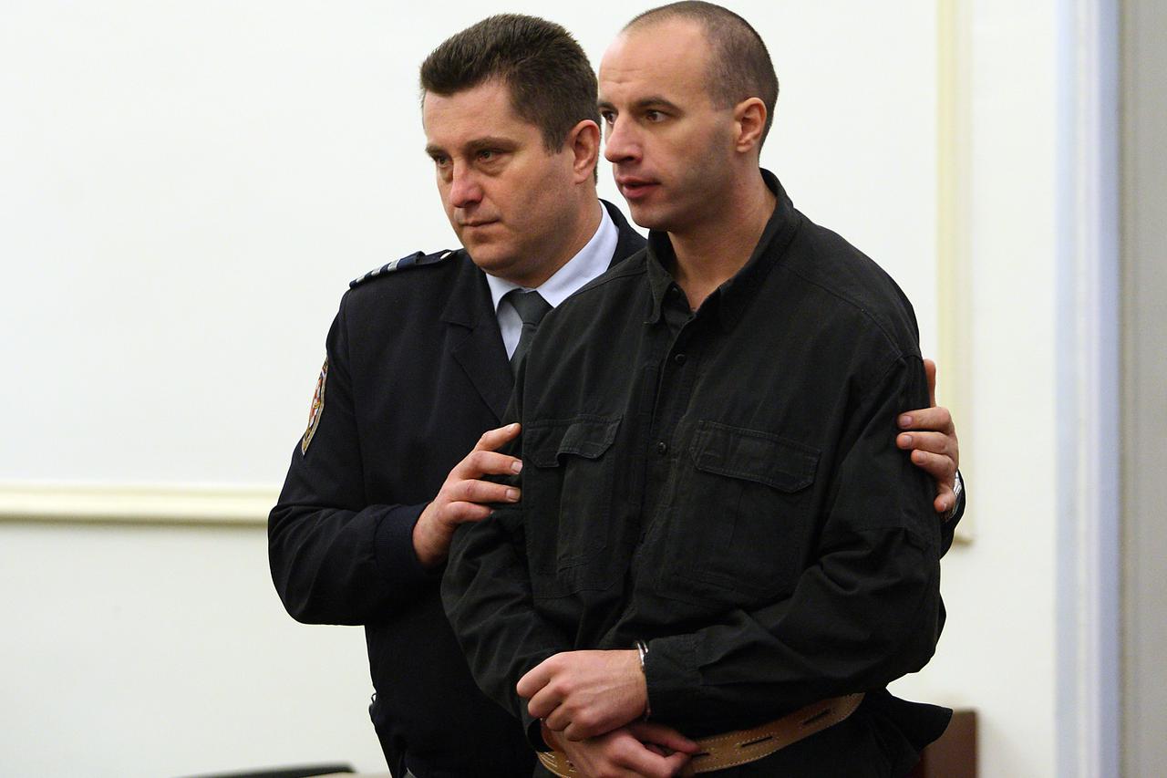 21.09.2010., Zagreb - Nastavak sudjenja Robertu Matanicu i drugima za ubojstvo novinskog izdavaca Ive Pukanica. Optuzeni Robert Matanic.