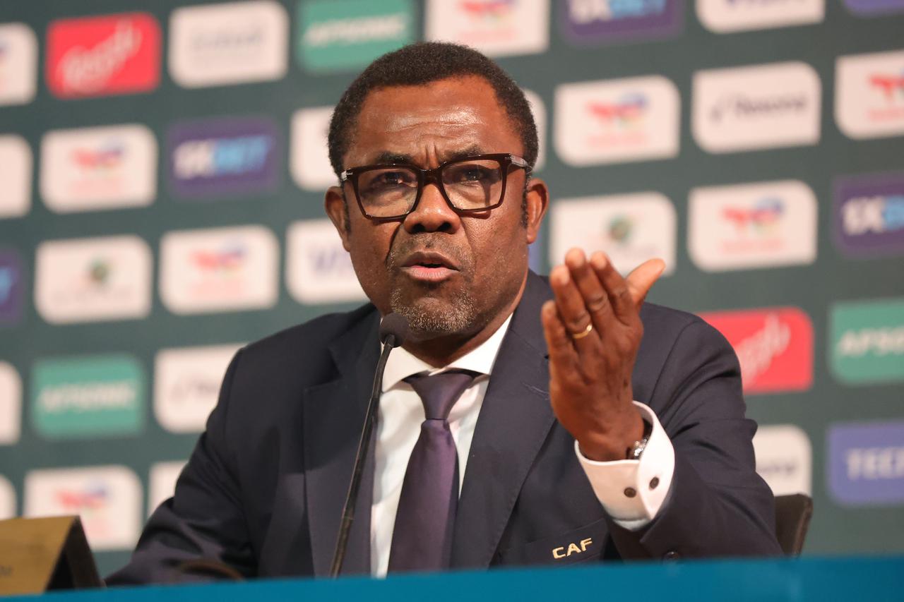 Football - 2023 Africa Cup of Nations - Finals - CAF President Press Conference - Palais de la Culture - Abidjan - Cote DIvoire