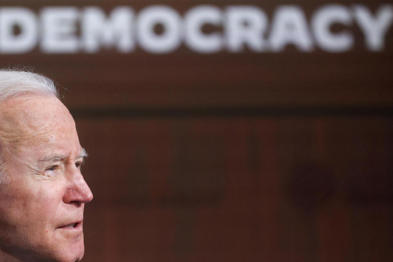 FILE PHOTO: U.S. President Biden convenes virtual Summit for Democracy, in Washington