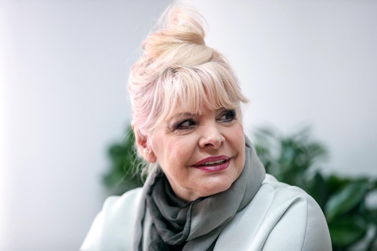 Zagreb: Bandić primio Hanku Paldum uoči koncerta povodom 45 godina karijere