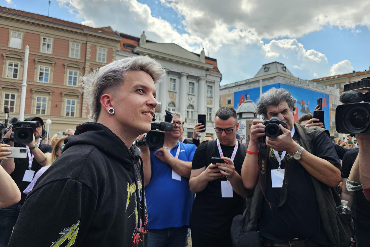 Baby Lasagna stigao na zagrebački Trg