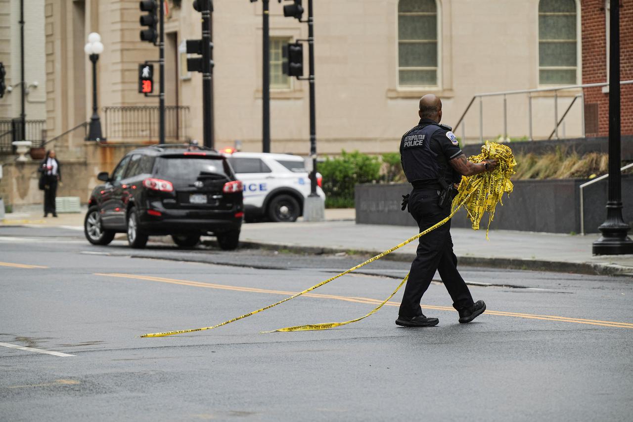 Aftermath of the shooting of two Israeli embassy staff in Washington D.C.