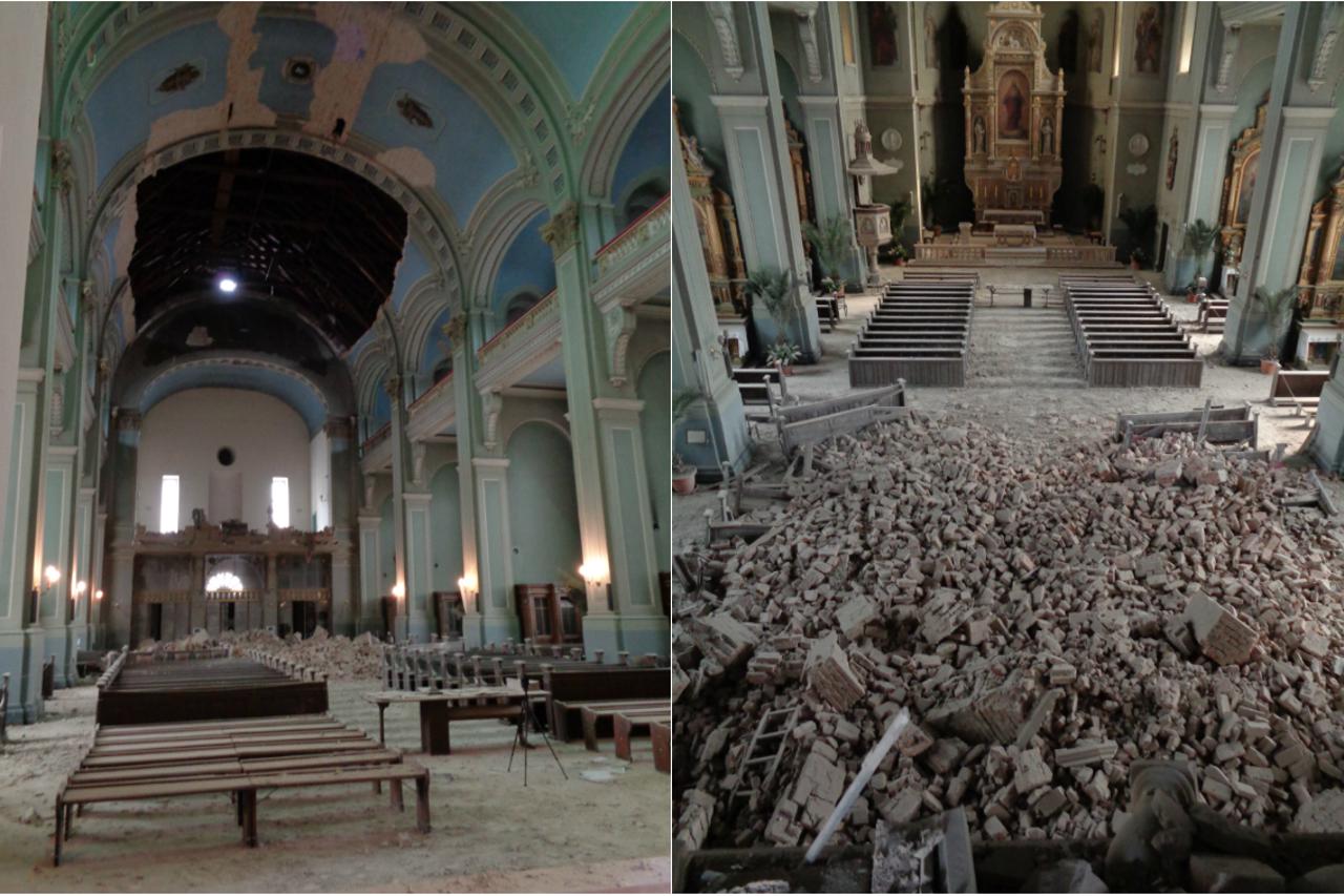 Bazilika u Palmotićevoj nakon potresa