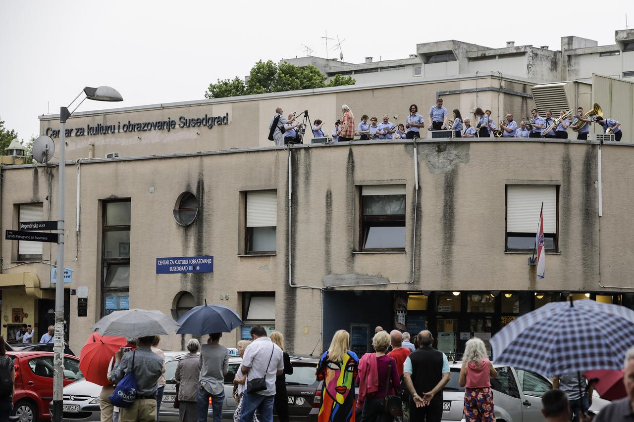 Zagreb: Koncert orkestra ZET-a s krova Centra za kulturu kojim se obilježava njegova 95. obljetnica