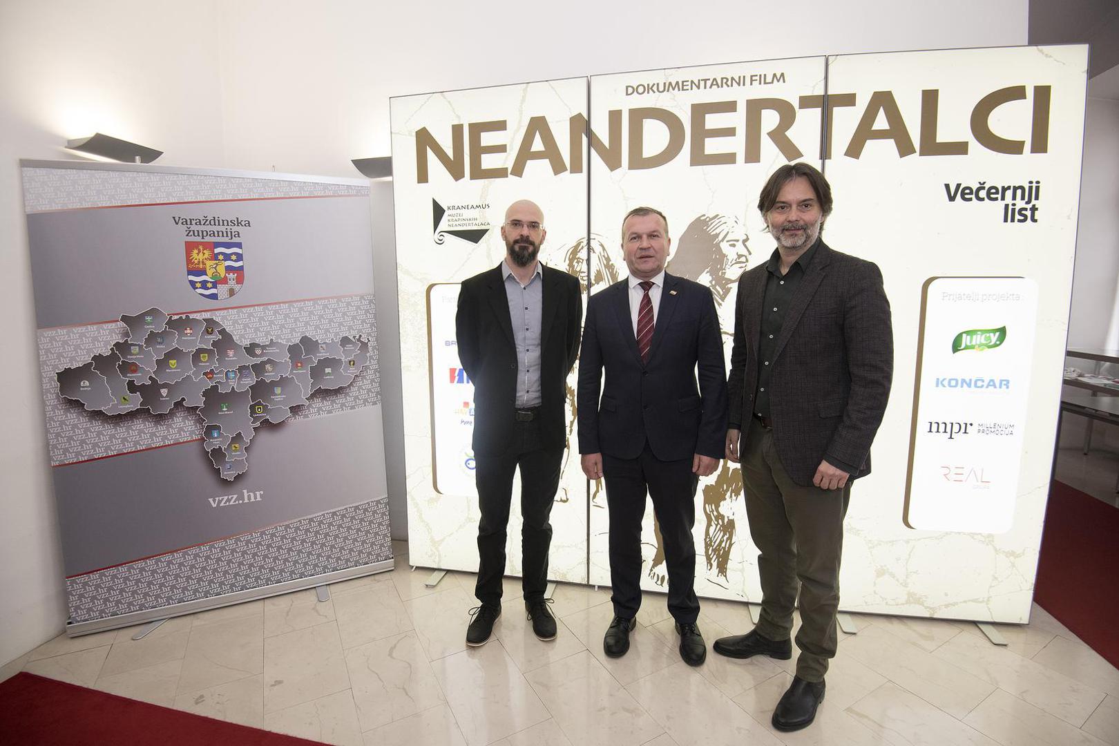 09.03.2023., Varazdin - U skupstinskoj dvorani Varazdinske zupanije prikazan je dokumentarni film Vecernjeg lista "Neandertalci". glavni urednik Vecernjeg lista Drazen Klaric Photo: Vjeran Zganec Rogulja/PIXSELL