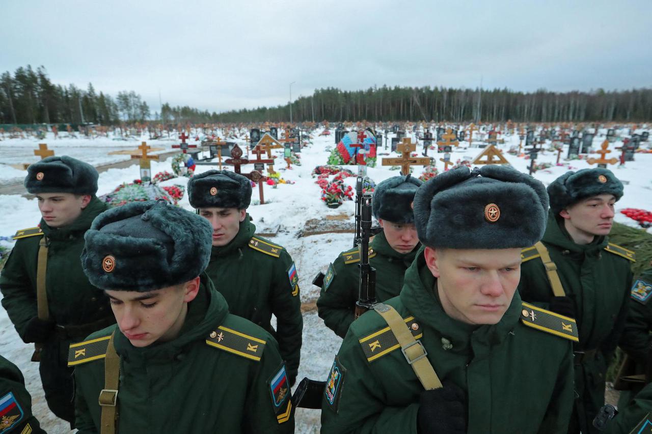 Funeral for a Wagner Group fighter in Saint Petersburg