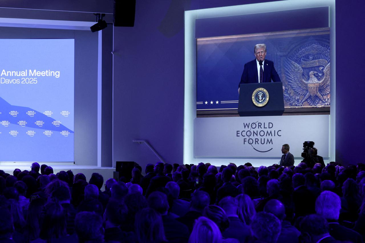 FILE PHOTO: 55th annual World Economic Forum (WEF) meeting in Davos
