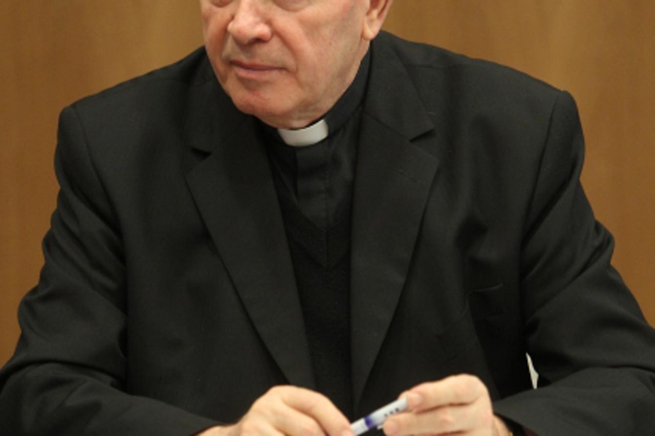 '09.04.2013.Zagreb-Zasjedanje Hrvatske biskupske konferenicje u Nadbiskupskom dvoru na Ksaveru. Juraj Jezerinac. Photo: Boris Scitar/VLM'