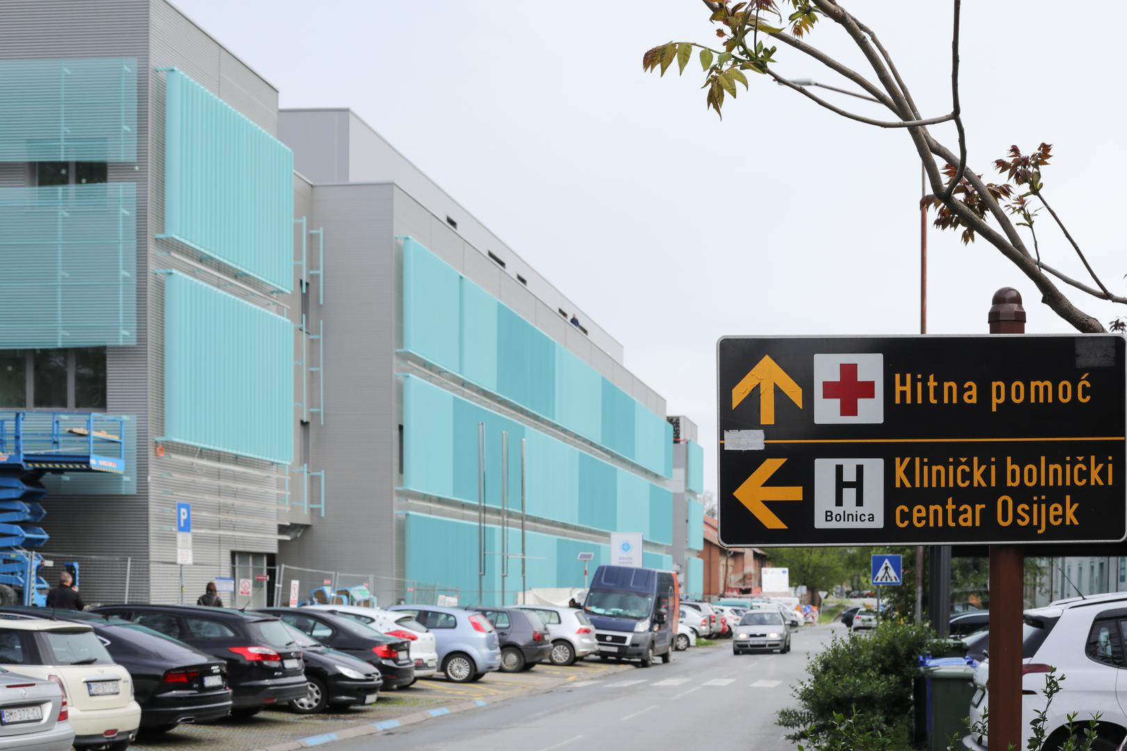 25.04.2023., Osijek - Radovi na zgradi Objedinjenog hitnog prijema (OHPB) koji su u zavrsnoj fazi izgradnje. Photo: Dubravka Petric/PIXSELL