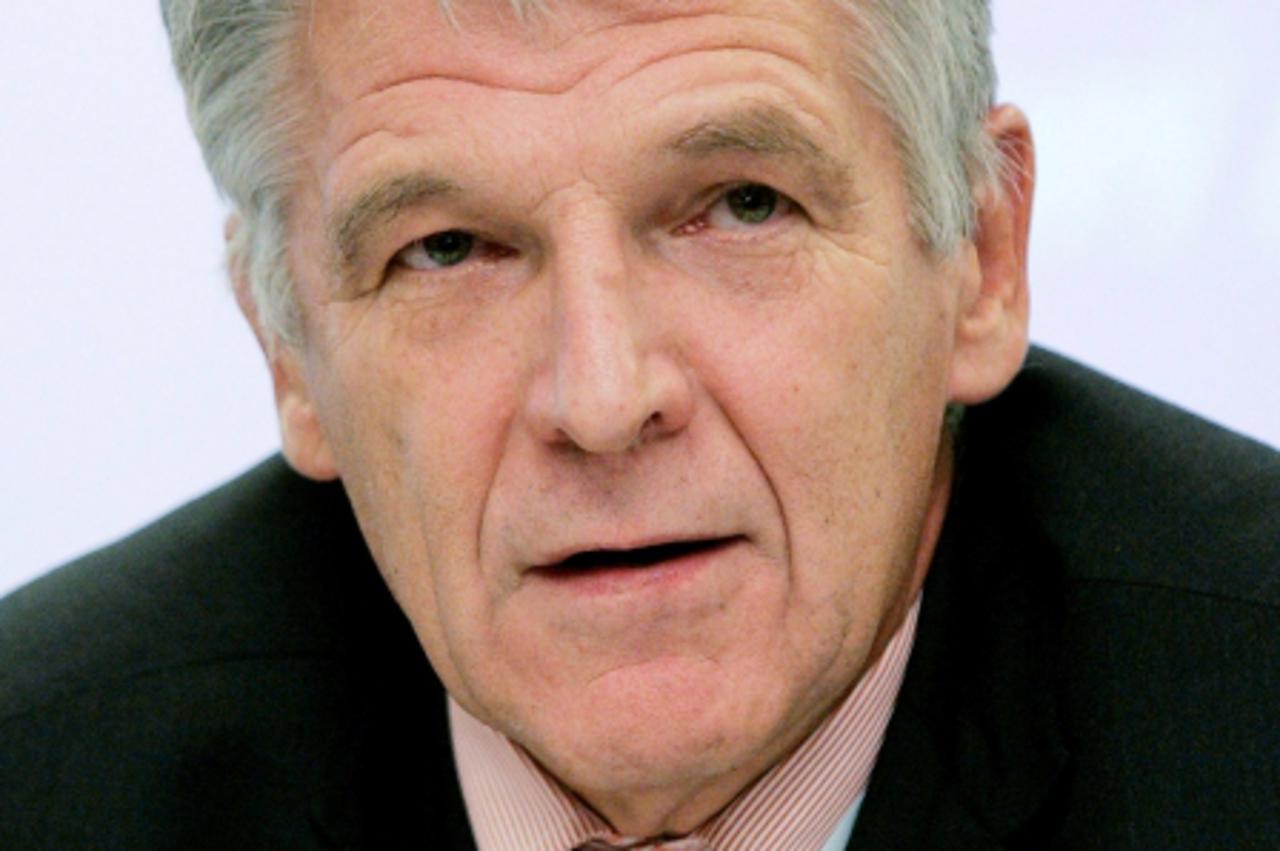 'This picture taken on November 13, 2009 shows banker Marko Voljc, who headed Slovenia\'s largest bank Nova Ljubljanska banka (NLB) between 1992 and 2004 and now heads Belgian KBC\'s central and easte