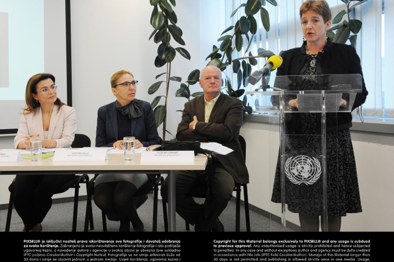 '25.09.2013., Zagreb -  U sjedistu UNDP Hrvatska odrzana je konferencija za novinare na temu Koliko je pristupacna energija u Hrvatskoj. Na konferenciji je uvodnu rijec imala Louise Vinton, stalna pre