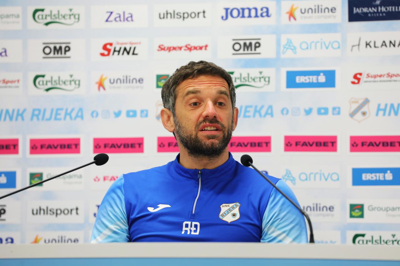 Rijeka: Trener Đalović i igrač Manev na konferenciji HNK Rijeke