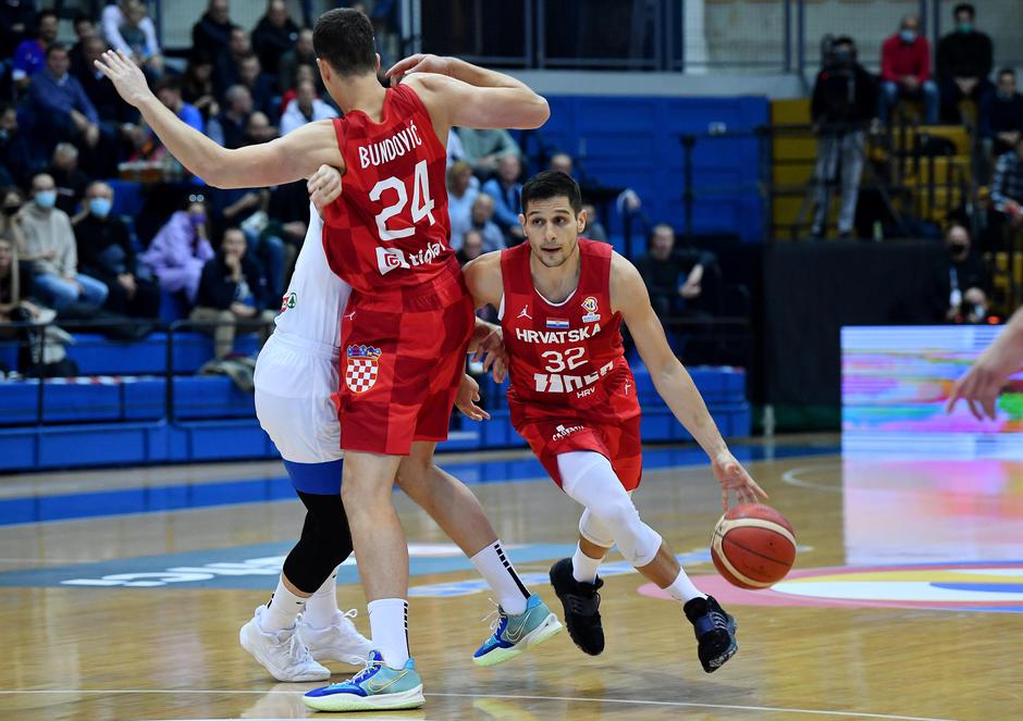 Zagreb: Kvalifikacijska utakmica Hrvatska - Slovenija za košarkaško SP 2023. godine,