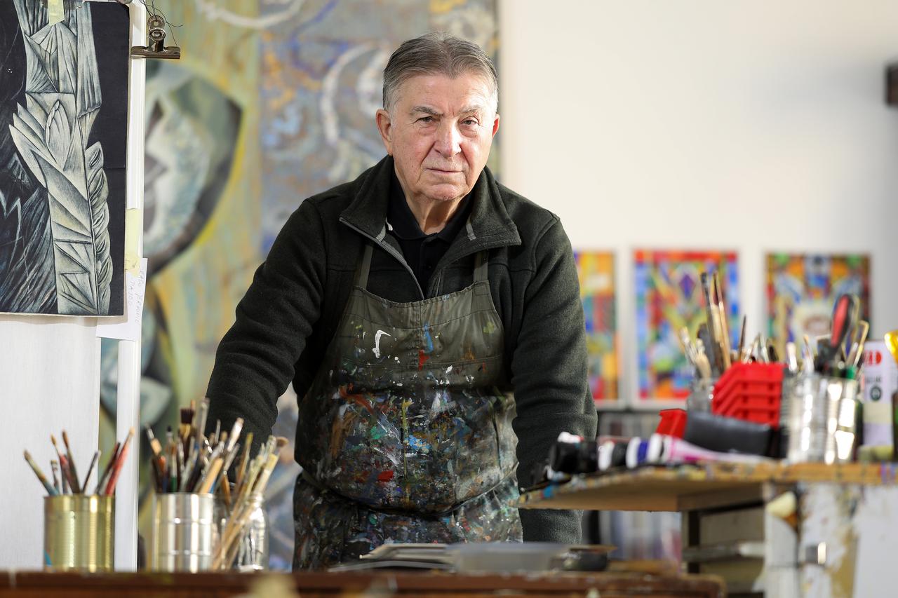 Zagreb: Akademski slikar Ivica Šiško 