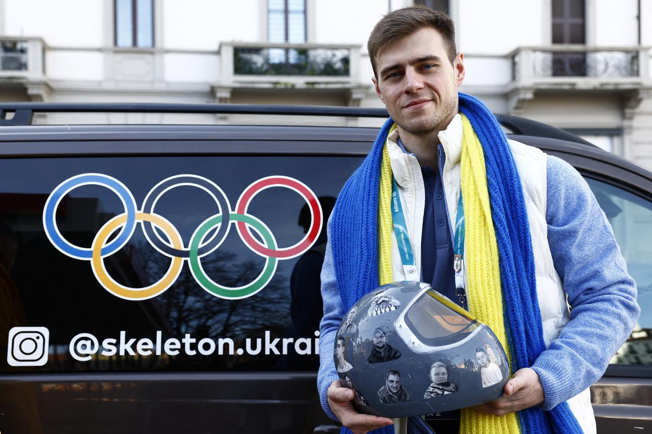Milano Cortina 2026 Winter Olympics - Skeleton - Vladyslav Heraskevych of Ukraine appears before the Court of Arbitration for Sport