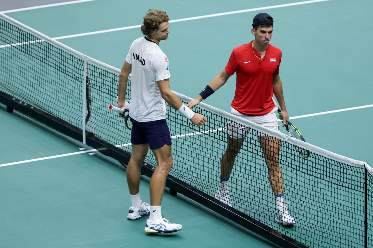 Split: Skupina D Davis Cupa, Hrvatska - Finska, Dino Prižmić - Otto Virtanen