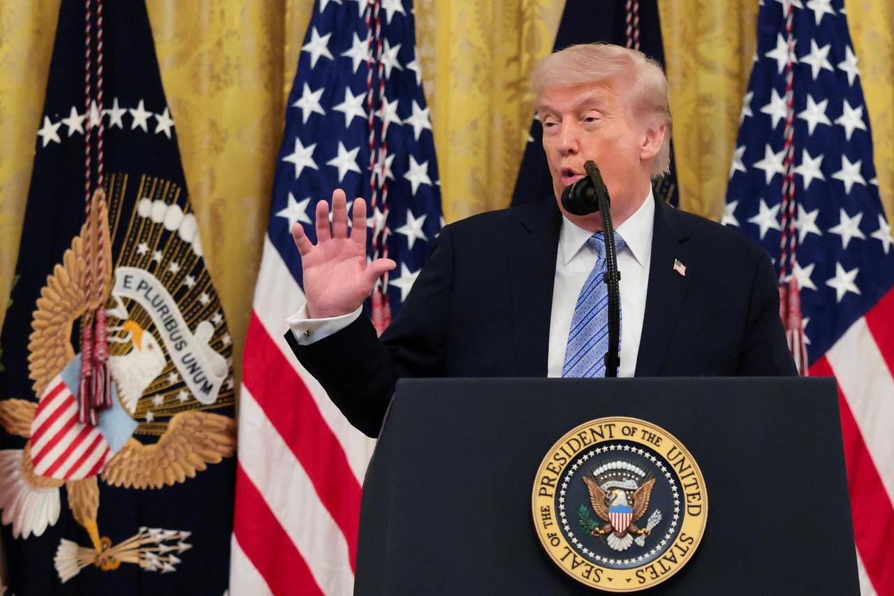 U.S. President Trump participates in a Small Business Summit at the White House