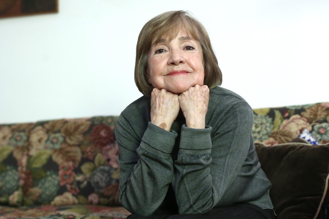 04.05.2015., Zagreb - Irena Vrkljan, spisateljica. Photo: Sanjin Strukic/PIXSELL