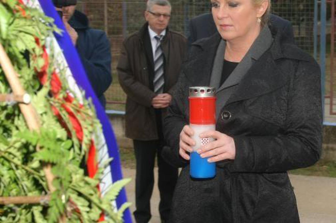 Kolinda Grabar Kitarović u Škabrnji 
