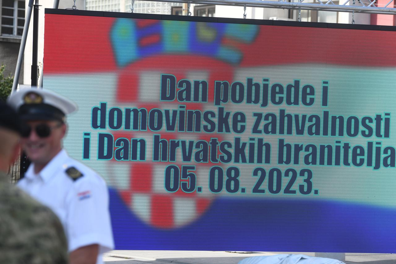 Knin: Generalna proba za proslavu Oluje 
