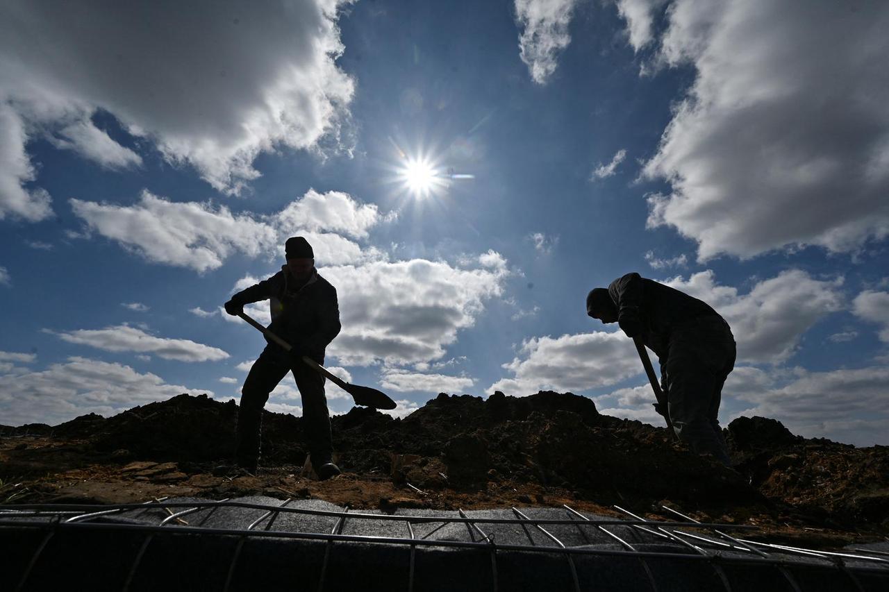 Ukrainian defence line in Zaporizhzhia region