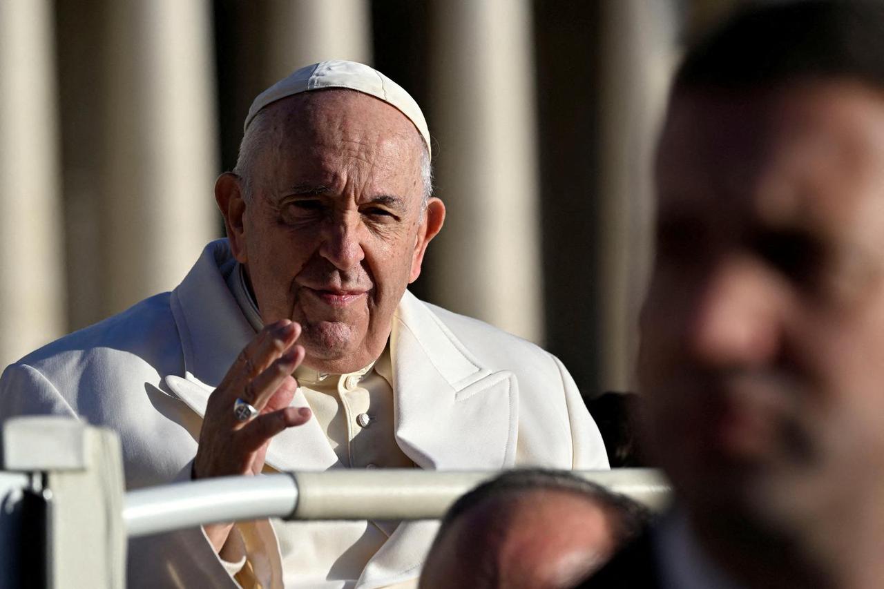 FILE PHOTO: Pope Francis holds weekly general audience at the Vatican