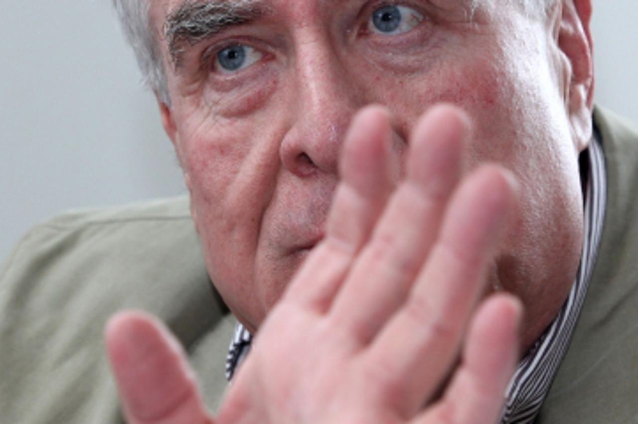 \'08.09.2010. Kazalisni trg, Zagreb -  Branko Smerdel, profesor na Pravnom fakultetu. Photo: Patrik Macek/PIXSELL\'
