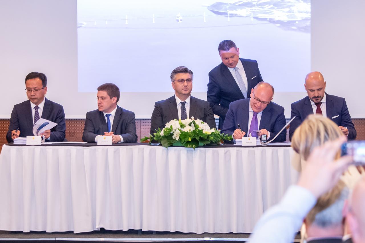 Pelješki most - Potpisivanje ugovora