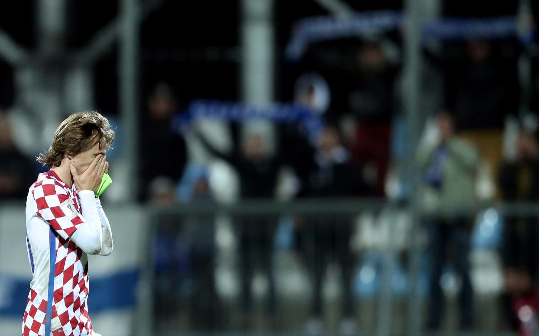 Hrvatski kapetan Luka Modrić bio je vidno razočaran nakon remija s Finskom.