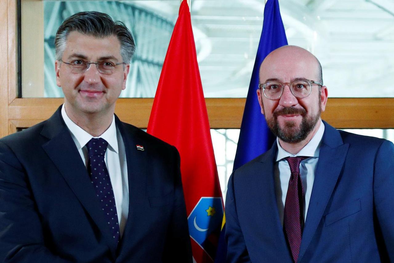 Andrej Plenković i Charles Michel