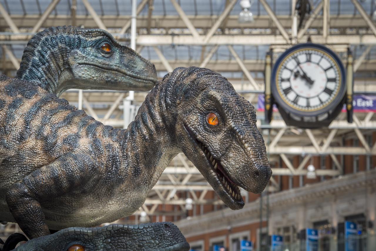 Jurassic World Dinosaurs - LondonDinosaurs take over Waterloo station in London, to celebrate the launch of Jurassic World - in cinemas June 11.Matt Crossick Photo: Press Association/PIXSELL