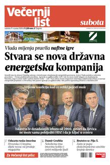 Večernji list naslovnica