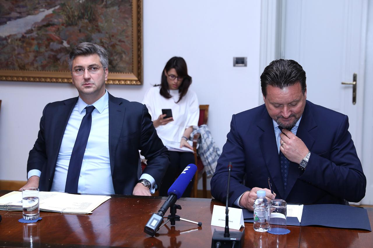 Andrej Plenković i Lovro Kuščević