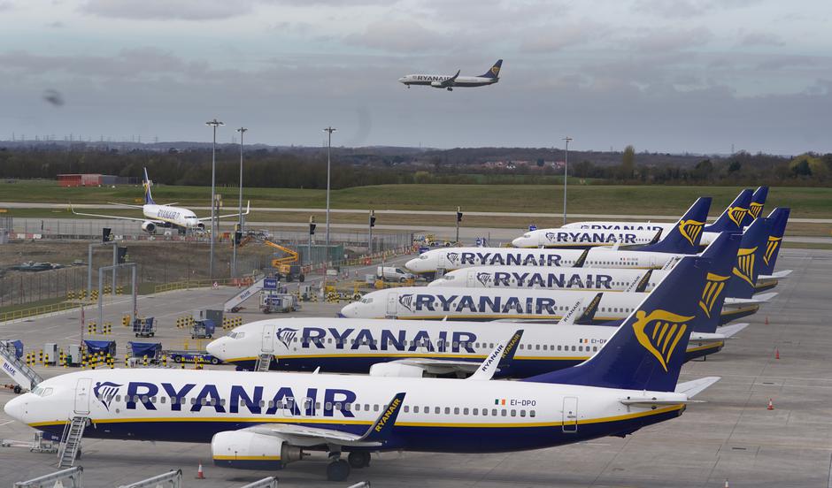 Ryanair Airplanes Stansted Airport