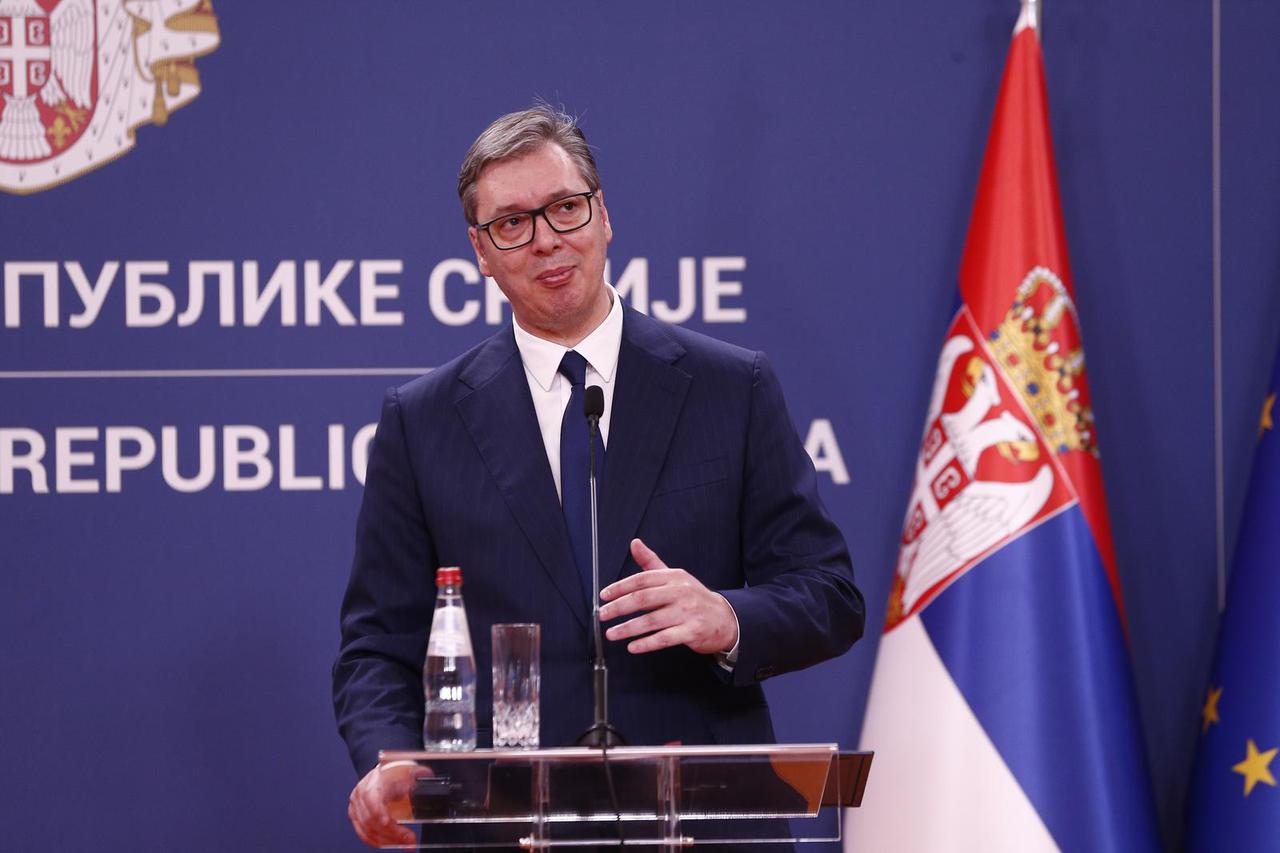 Beograd: Izjave za medije Aleksandra Vučića i predsjednice Republike Slovenije, Nataže Pirc Musar