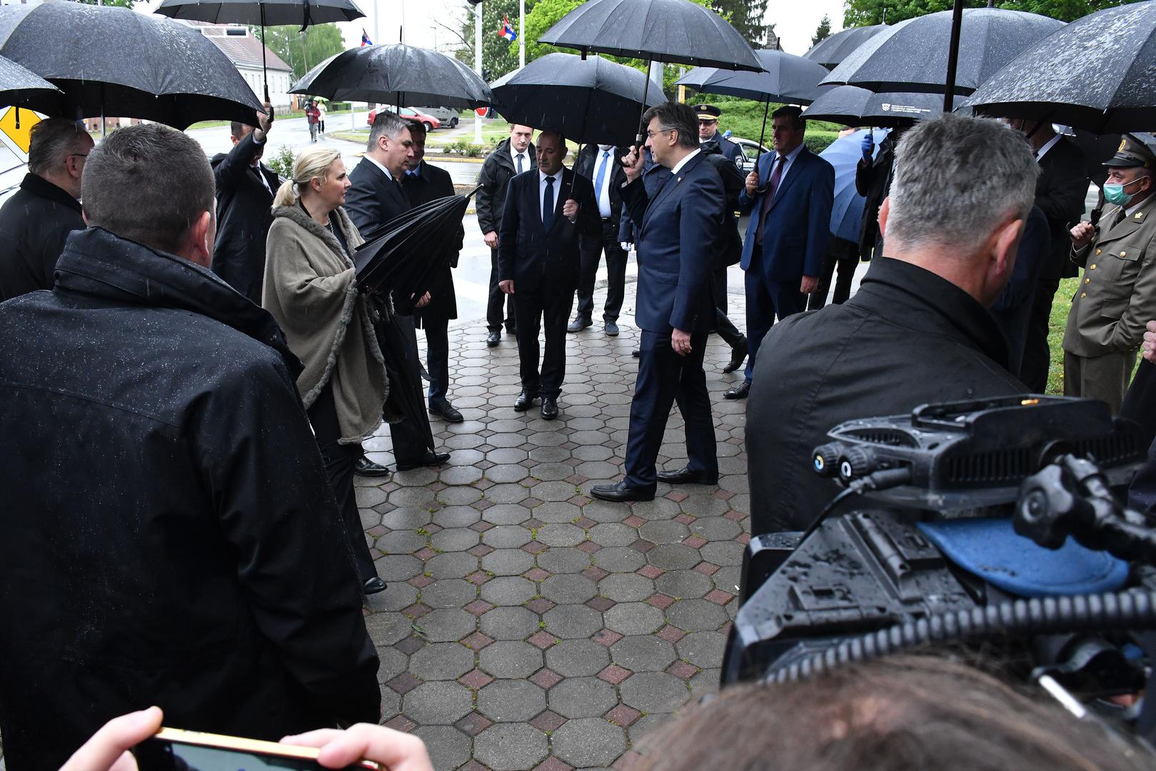 01.05.2020. Okucani  - Obiljezavanje 25. obljetnice vojno redarstvene operacije Bljesak. Zoran Milanovic, Andrej Plenkovic Photo: Ivica Galovic/ PIXSELL
