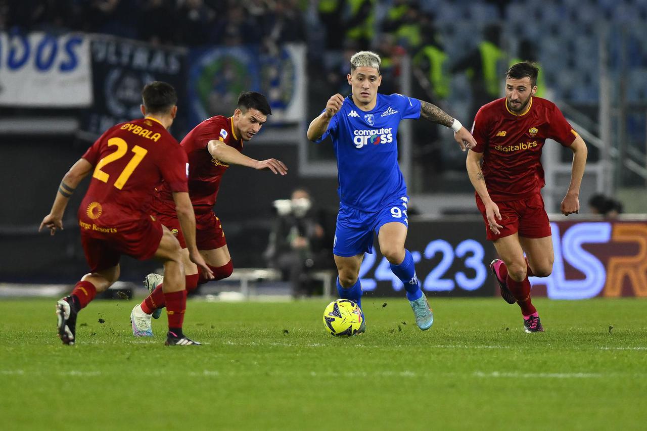 italian soccer Serie A match - AS Roma vs Empoli FC