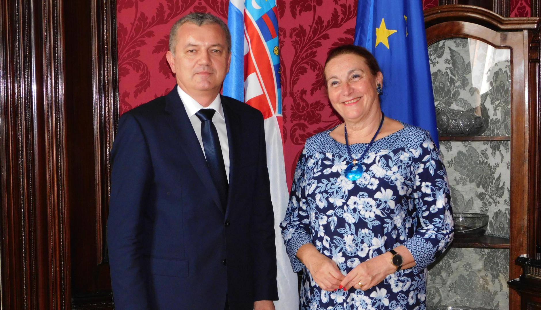 Ministar Horvat i veleposlanica Cvjetković