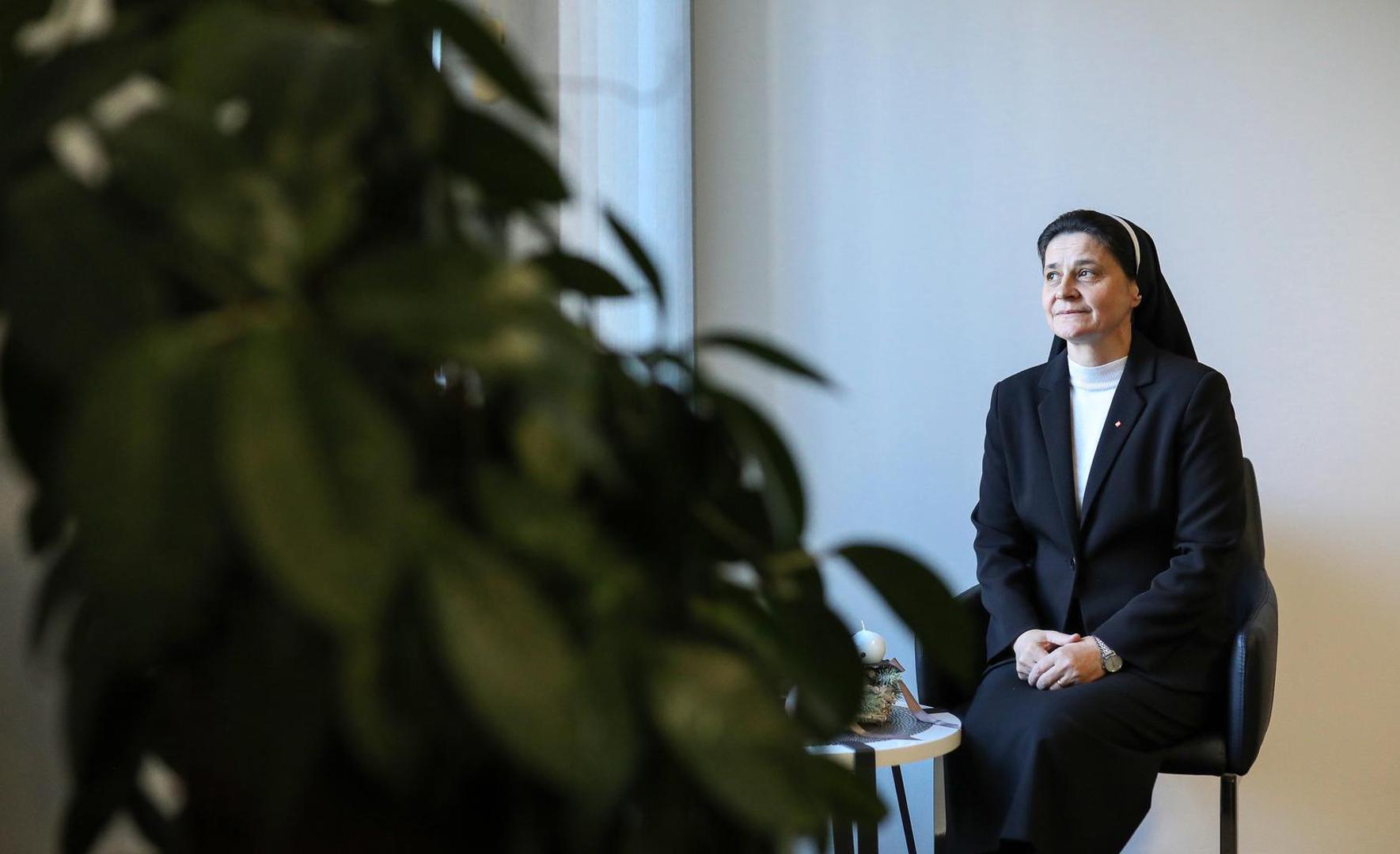 19.12.2023., Zagreb - Sestra Jelena Loncar, ravnateljica Caritasa Zagrebacke nadbiskupije Photo: Emica Elvedji/PIXSELL