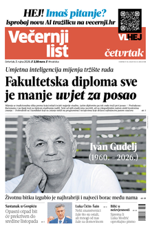 Večernji list naslovnica
